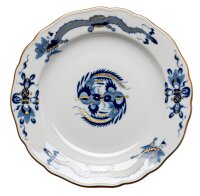cake plate blue dragon pattern Meissen New Cutout form...