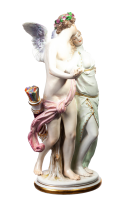 figurine Zephyr and Flora Meissen designed by Gustav Deloy mythological figurines 2nd Choice form P 169 1895-1924 hight:22cm