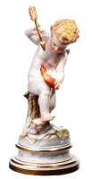 figurine Cupid meeting a heart Meissen designed by...