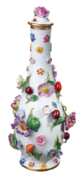 sake bottle with fruits and flowers Meissen 1st Choice...