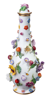 sake bottle with fruits and flowers Meissen 1st Choice 1850-1924 (21cm)