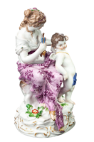figurine Venus and Amor Meissen designed by Albert Georg Eras mythological figurines 1st Choice form O161 around 1890 hight:20,5cm