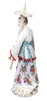 figurine Asian woman with umbrella Meissen designed by Johann Joachim K&auml;ndler Foreigner Groups 1st Choice form 65645 1993 hight:20cm