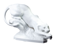 figurine sneaking panther Meissen designed by Erich Oehme Animals 1st Choice form 78934 2008 hight:28cm