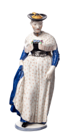 figurine Woman of Miesbach in traditional dress Nymphenburg designed by Resl Schr&ouml;der Lechner figurines with tradional glothes 1st Choice form 831 0 after 1940 hight:20cm
