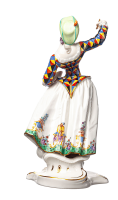 figurine Lalage Nymphenburg designed by Antonio Bustelli Commedia del Arte 1st Choice form 10 after 1900 hight:21cm