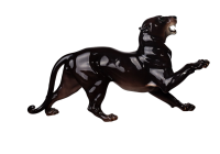 Figur schreitender Panther Nymphenburg Tierfiguren 1. Wahl Modell 553 9 nach 1970 30cm