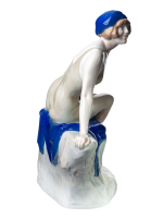 figurine bathing woman in the wind Rosenthal designed by Rudolf Marcuse N/A 1st Choice form 316 1918 hight:26cm