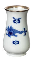 vase blue dragon pattern silver rim Meissen New Cutout...
