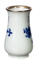 vase blue dragon pattern silver rim Meissen New Cutout form 429 1st Choice 1934-48 (11cm)