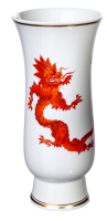 vase red Ming dragon Meissen New Cutout form 478 2nd...