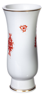 vase red Ming dragon Meissen New Cutout form 478 2nd Choice 1964 (0cm)
