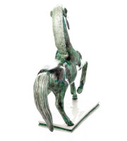 Figur antikes Pferd trabend Nymphenburg von Luise Terletzki-Scherf Tierfiguren 1. Wahl Modell 988b nach 1958 H&ouml;he:16cm