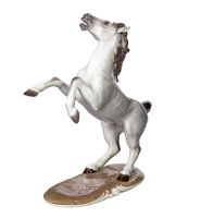 figurine rising arab horse Nymphenburg designed by August G&ouml;hring Animals 1st Choice form 800a after 1960 hight:18cm