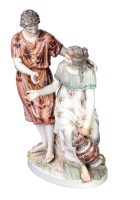 KPM Berlin Figur Jupiter und Mnemosyne Mythologische Figuren 1. Wahl 1763-1780 H&ouml;he:20cm