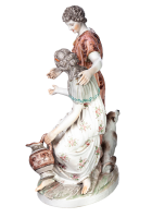 figurine Jupiter und Mnemosyne KPM Berlin mythological figurines 1st Choice 1763-1780 hight:20cm