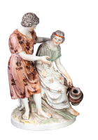 KPM Berlin Figur Jupiter und Mnemosyne Mythologische Figuren 1. Wahl 1763-1780 H&ouml;he:20cm