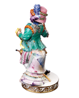 figurine boy with hobbyhorse Meissen designed by M.A.Acier allegories 1st Choice form E 94 1850-1924 hight:15,5cm