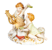 figurine allegory of musik KPM Berlin allegories 1st Choice form 397 1904 hight:12,5cm