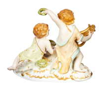 figurine allegory of musik KPM Berlin allegories 1st Choice form 397 1904 hight:12,5cm