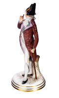 figurine gallant wearing a puce and saffron costume Meissen designed by Jacob Ungerer N/A 1st Choice form M 133 1880-1924 hight:25cm