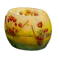 Vase paysage lacustre Daum Nancy 1st Choice 1900-1905 (14cm)