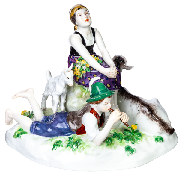 figurine allegory of spring Meissen designed by Erich Hösel allegories 1st Choice form V124 1905-1924 hight:16,5cm