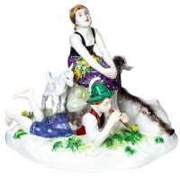 figurine allegory of spring Meissen designed by Erich H&ouml;sel allegories 1st Choice form V124 1905-1924 hight:16,5cm