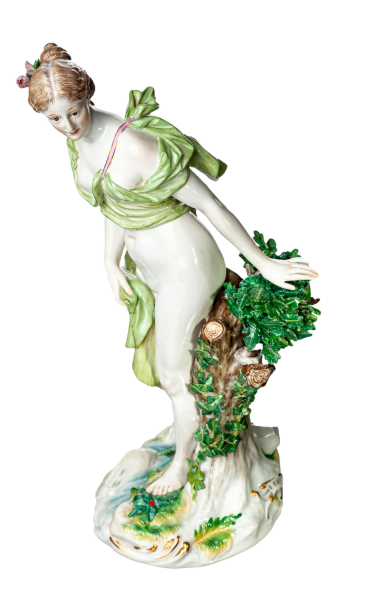 Meissen Figur Quellnymphe von Emmerich Andresen Mythologische Figuren 1. Wahl Modell S107b 1900-1924 Höhe:34cm