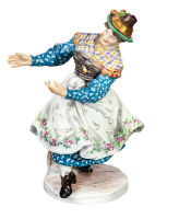 figurine Upper Bavarian Schuhplattler Meissen designed by...