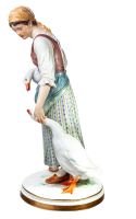 figurine country girl with wins Meissen designed by Jacob Ungerer allegories 1st Choice form T175 around 1890 hight:25,5cm
