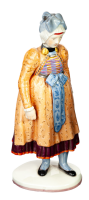 figurine Dachauan woman in traditional dress Nymphenburg designed by Resl Schr&ouml;der Lechner figurines with tradional glothes 1st Choice form 845 10 after 1940 hight:20cm