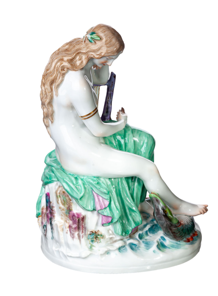 Meissen Figur Loreley von Ludwig Schwanthaler Mythologische Figuren 1. Wahl Modell N 109 1882-1924 Höhe:19,5cm