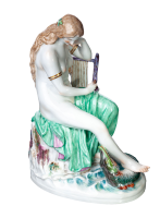 Meissen Figur Loreley von Ludwig Schwanthaler Mythologische Figuren 1. Wahl Modell N 109 1882-1924 H&ouml;he:19,5cm