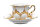 coffee cup &amp; saucer gold bronce Meissen B-form form C1504 2nd Choice after 1970