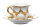 Kaffeegedeck Goldbronze Meissen B-Form Modell C1504 2. Wahl nach 1970
