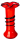 Loetz Wittwe Klosterm&uuml;hle Solifleurvase Tangoglas rot mit schwarzer Fadenauflage 1. Wahl um 1920 (0cm)