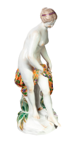 Meissen Figur Badende nach Etienne Maurice Falconet von Johann Carl Sch&ouml;nheit Mythologische Figuren 1. Wahl Modell B 73 1935-47 H&ouml;he:25,5cm