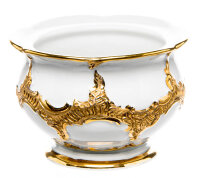 sugar bowl goldbronce Meissen B-form 1st Choice after 1940 (10,3cm)